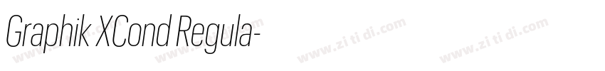 Graphik XCond Regula字体转换